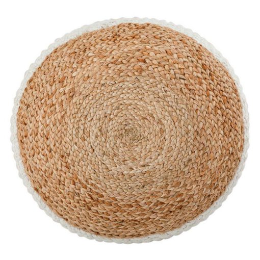 Sitzpouf Jute Sitzhocker rund 50x50 cm Deko Hocker Jute natur Sitzpouf Bodenkissen Fußhocker – Bild 7